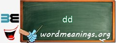 WordMeaning blackboard for dd